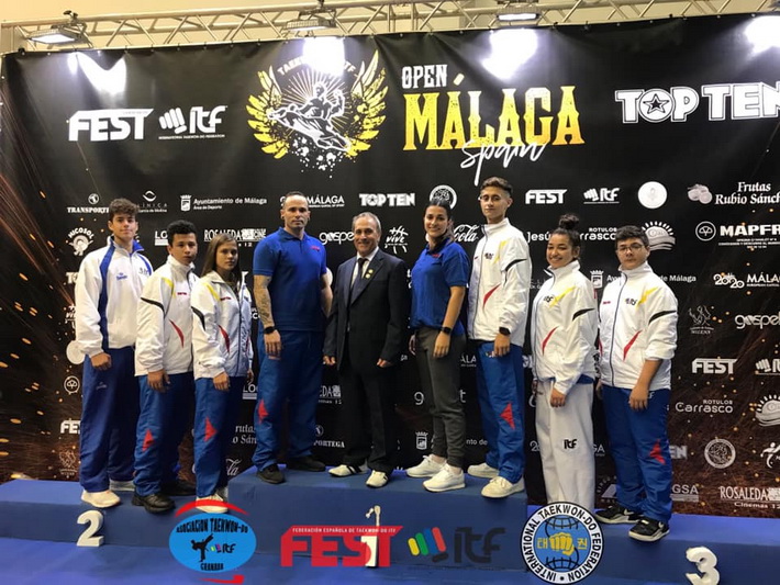 Gran éxito de la asociación Taekwondo-do I.T.F. Granada en el Open Ranqueable de Málaga